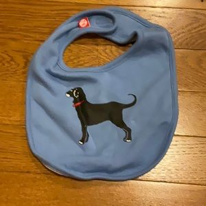 NEW Black Dog baby bib